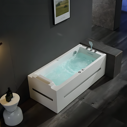 Vrijstaand Massagebad – Monaco – Glans Wit – 160x75x63 cm