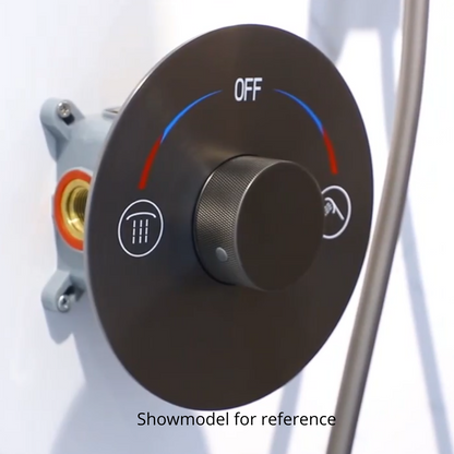 Inbouw Regendoucheset Amalia - Gunmetal grey