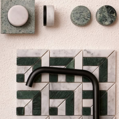 Inbouw mengkraan – Sorrento – Verde Alpi – Brushed nickel