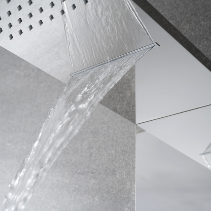 Douchepaneel Nana – Waterval – Massagejets – Chrome - 150 × 20 × 60 cm