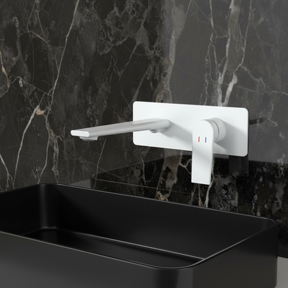 Inbouw wastafelkraan Diego  – Matte white - 22,5 × 11 × 20 cm