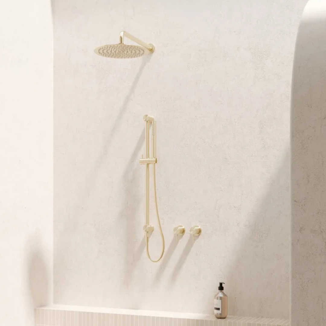 Inbouw mengkraan - Capri - 1-Gats - Brushed gold