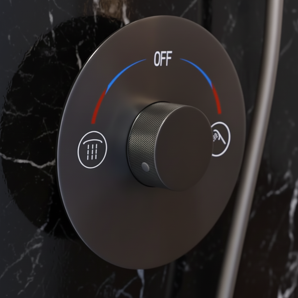 Inbouw Regendoucheset Amalia - Matte black