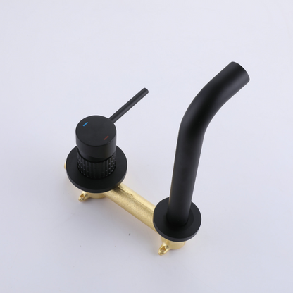 Inbouw wastafelkraan Angelica - Matte black - 23 × 20.5 × 10 cm