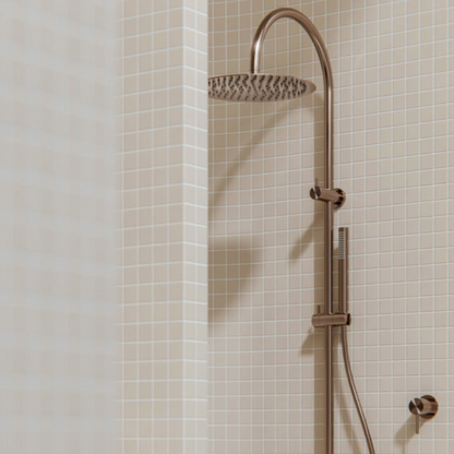 Regendoucheset Capri – Brushed bronze - Met inbouwmengkraan