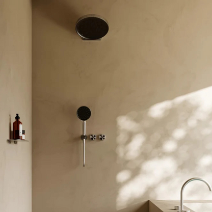 Regendouchekop Sorrento - Met wandbevestiging - Brushed gold - 300mm