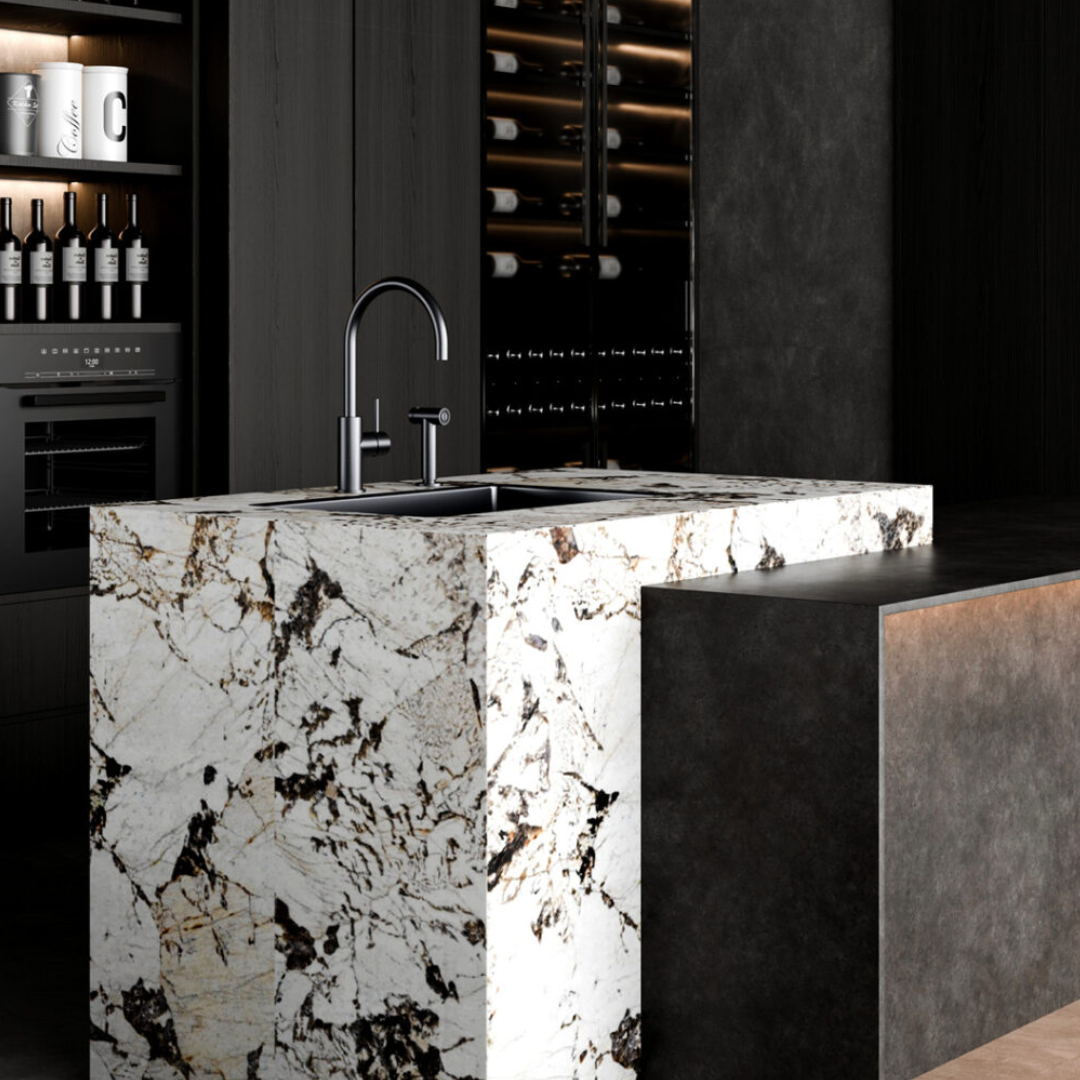 Keukenkraan Capri – Met handspray - Brushed nickel