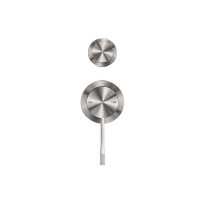 Inbouw mengkraan met diverter – Valencia - 2-gats – Brushed nickel