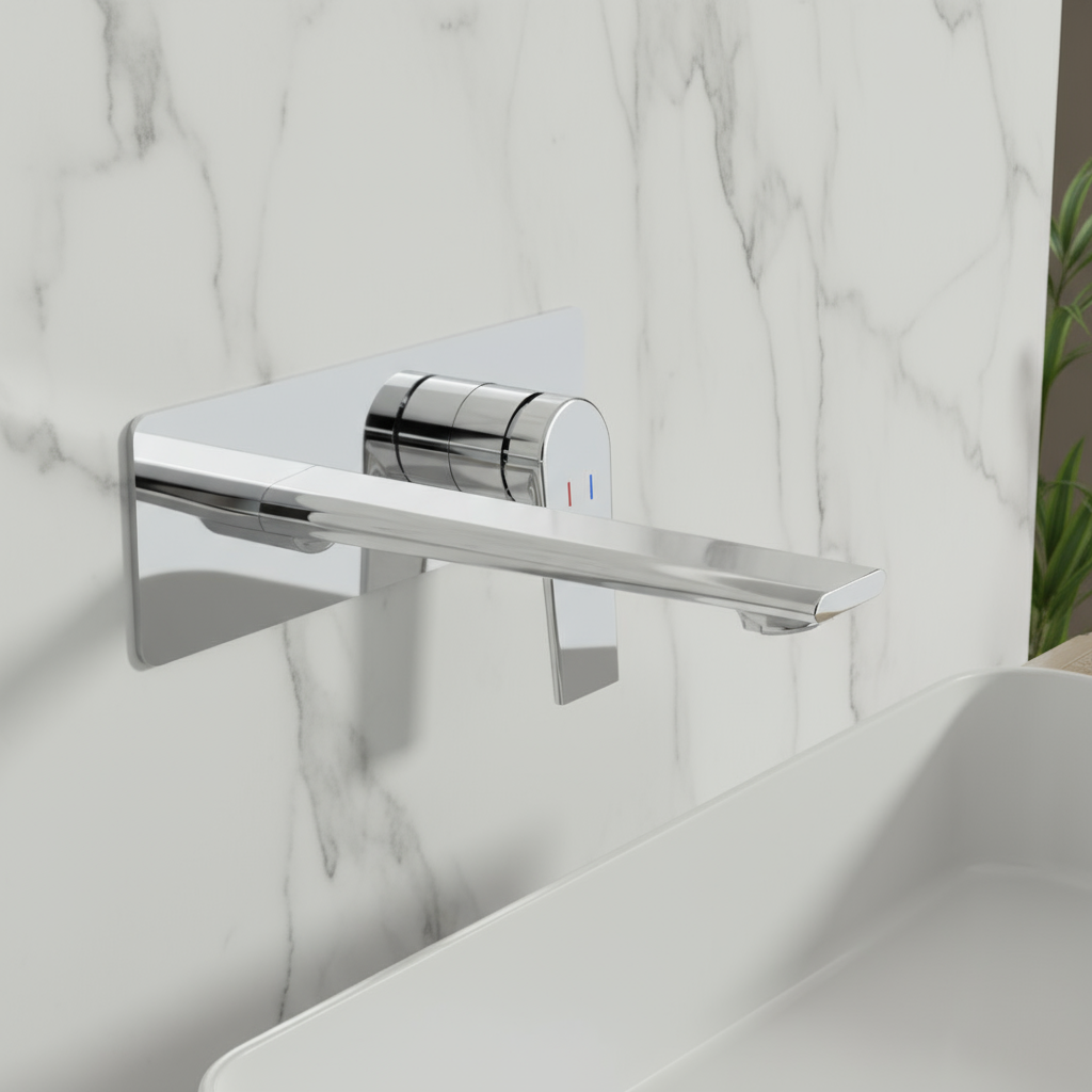 Inbouw wastafelkraan Diego  – Chrome - 22,5 × 11 × 20 cm