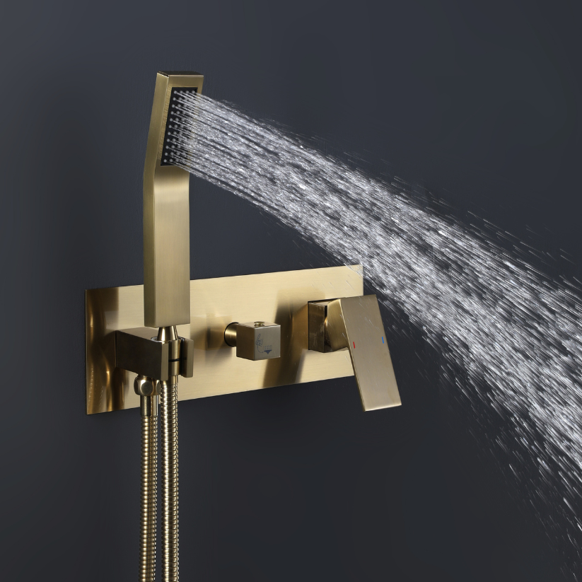 Inbouw Regendoucheset Antoinette - Brushed gold