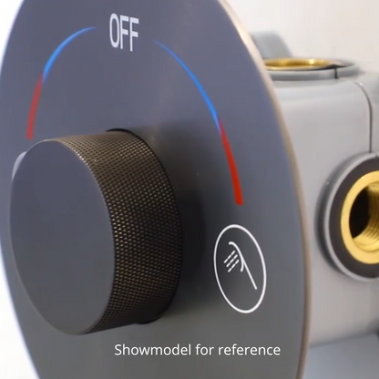 Inbouw Regendoucheset Amalia - Gunmetal grey