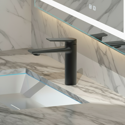 Opbouw wastafelkraan Diego  – Matte black - 15 × 13,7 × 4,4 cm