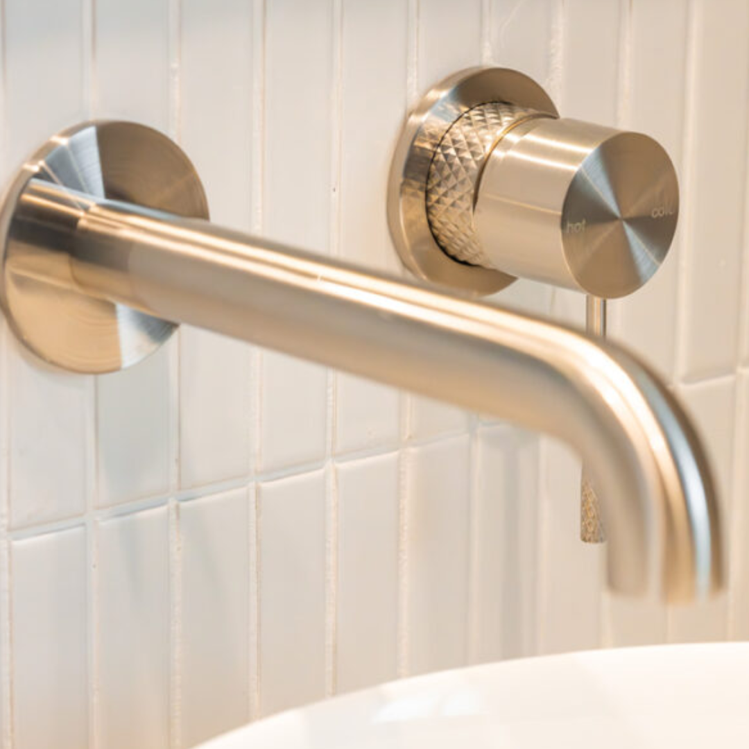 Inbouw wastafelkraan Valencia – Zonder achterplaat - Brushed nickel