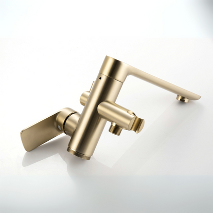 Vrijstaande badkraan Emilia - Brushed gold - 88 × 22 × 16 cm