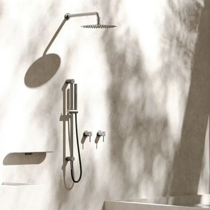 Staafhanddouche met glijstang Capri - Graphite