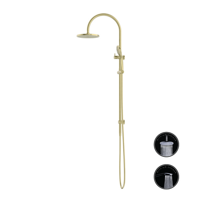 Regendoucheset Valencia – Brushed Gold - Air shower - Met inbouwmengkraan