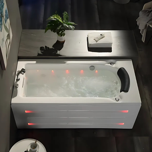 Opbouw Massagebad – Montreal – Glans Wit – 171x81x58 cm