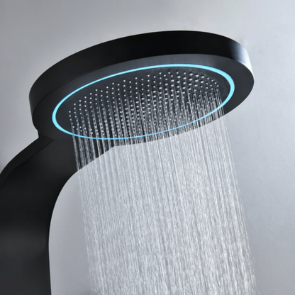 Douchepaneel Elena - LED - Digitaal display - Matte black - 145 × 18 × 65 cm