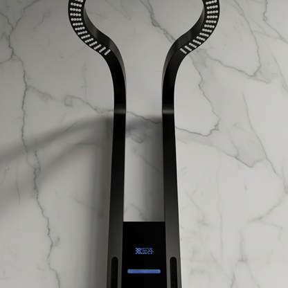 Thermostatisch Douchepaneel Marcelo – Digitale Display - Matte black - 182 × 40 × 52 cm