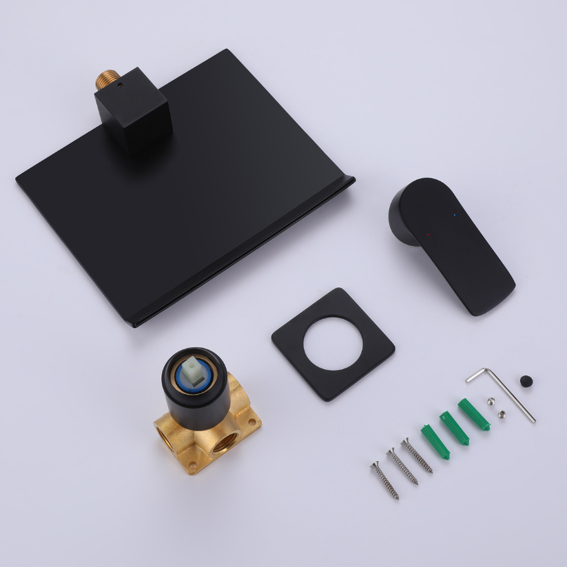 Inbouw wastafelkraan Louise - Mat zwart