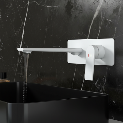 Inbouw wastafelkraan Diego  – Matte white - 22,5 × 11 × 20 cm