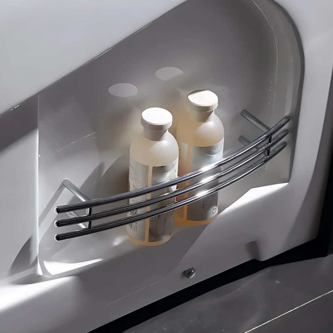 Hoekbad Massagebad – Mason – Glans Wit – 180x120x65 cm