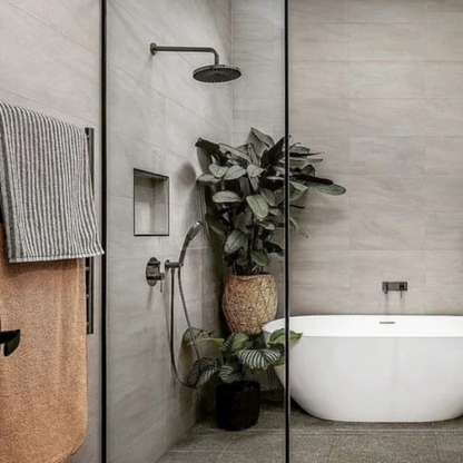 Douchekop Valencia – Gunmetal grey - 250mm