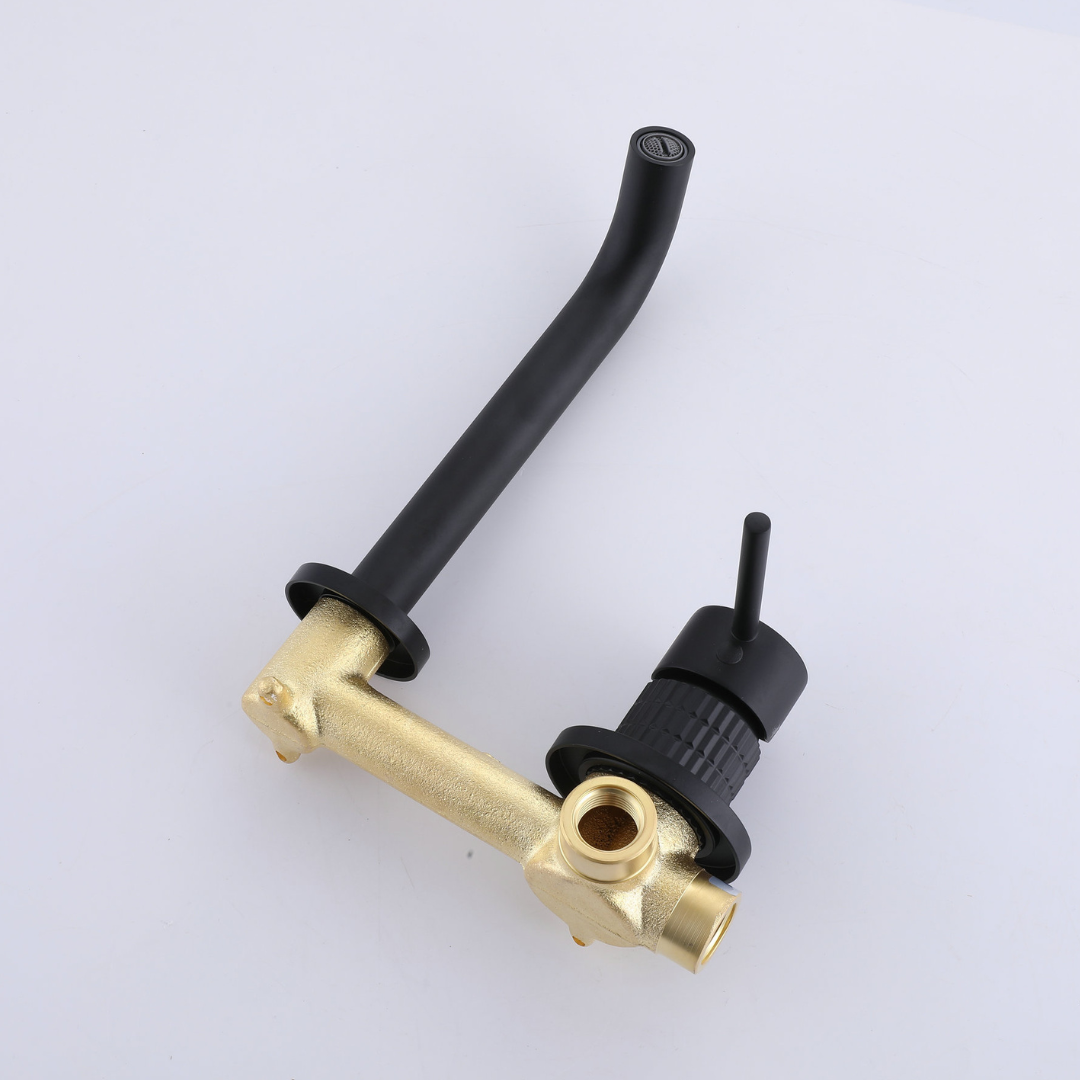 Inbouw wastafelkraan Angelica - Matte black - 23 × 20.5 × 10 cm