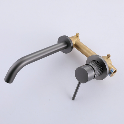 Inbouw wastafelkraan Angelica - Gunmetal grey - 23 × 20.5 × 10 cm