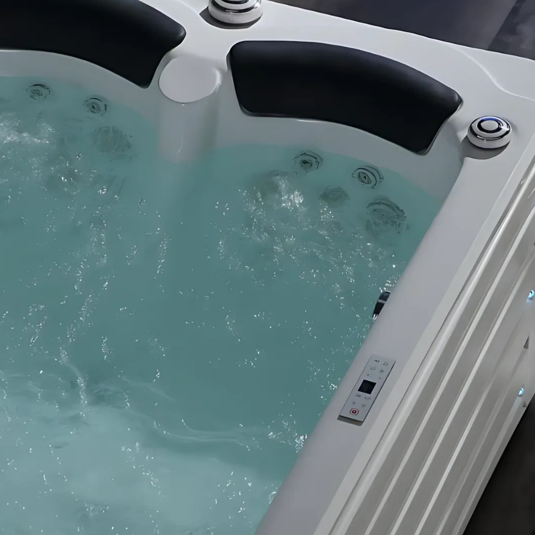 Opbouw Massagebad – Hamilton – Glans Wit – 192x130x75 cm