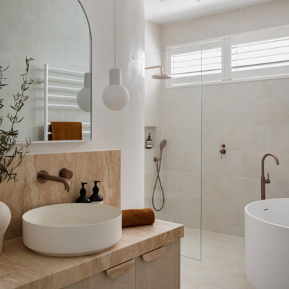 Inbouw mengkraan met diverter – Valencia - 2-gats – Brushed bronze