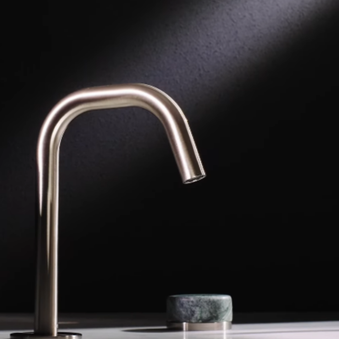 Inbouw mengkraan – Sorrento – Verde Alpi – Brushed nickel