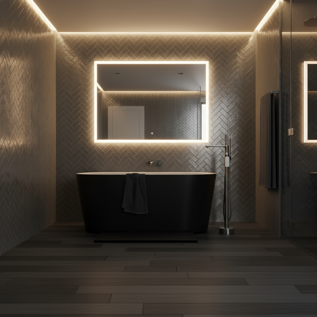 Vrijstaande badkraan Emilia - Gunmetal grey - 88 × 22 × 16 cm