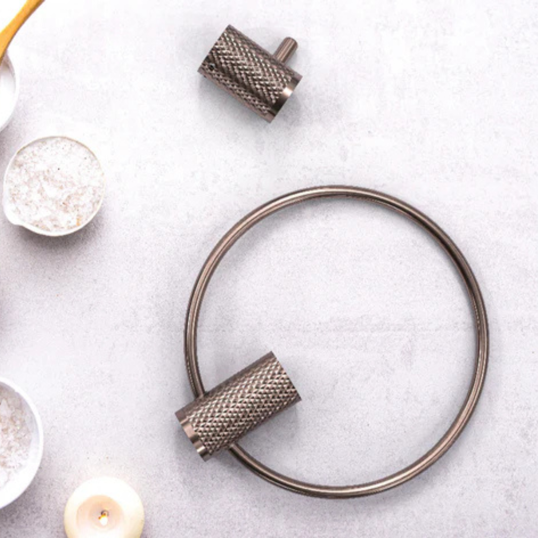 Handdoekhaak Valencia – Brushed nickel