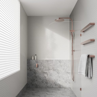 Regendoucheset Portofino - Brushed gold - Met inbouwmengkraan