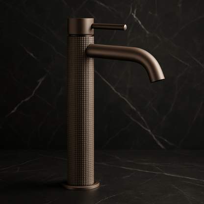 Hoge wastafelkraan Angelica - Brushed rose gold - 30.5 × 22.2 × 5.5 cm