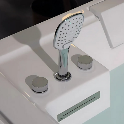 Opbouw Massagebad – Emerson – Glans Wit – 185x122x67 cm