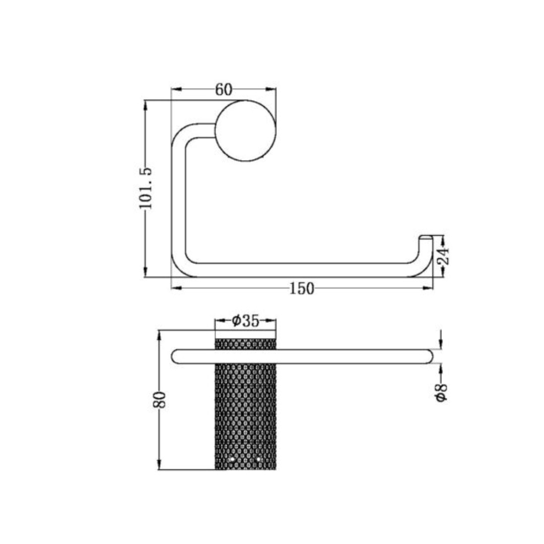Toiletrolhouder Valencia – Graphite