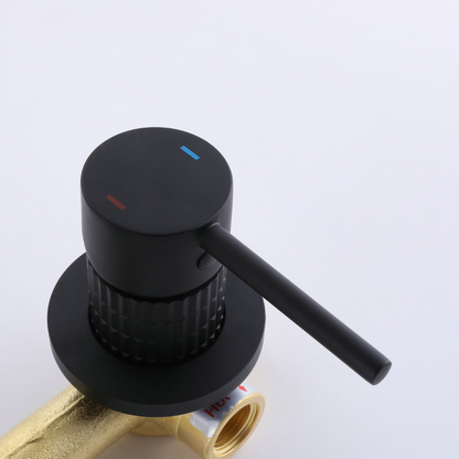 Inbouw wastafelkraan Angelica - Matte black - 23 × 20.5 × 10 cm