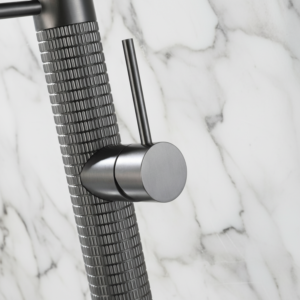 Semi-professionele Keukenkraan Angelica – Uittrekbare Uitloop – Gunmetal Grey - 52.9 × 24.9 × 5.5 cm