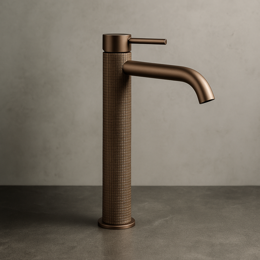 Hoge wastafelkraan Angelica - Brushed rose gold - 30.5 × 22.2 × 5.5 cm