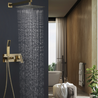 Inbouw Regendoucheset Antoinette - Brushed gold