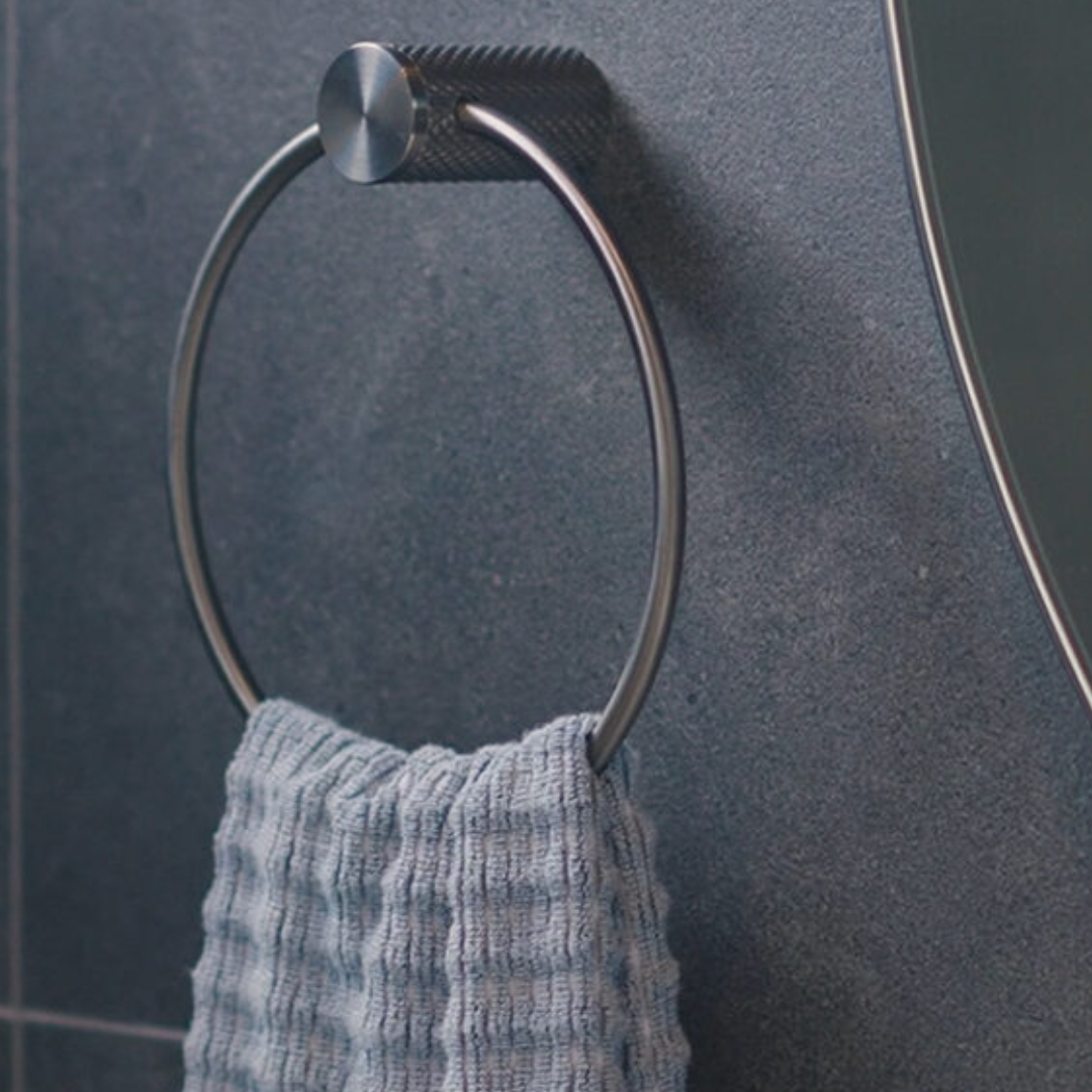 Handdoekring Valencia - Brushed nickel