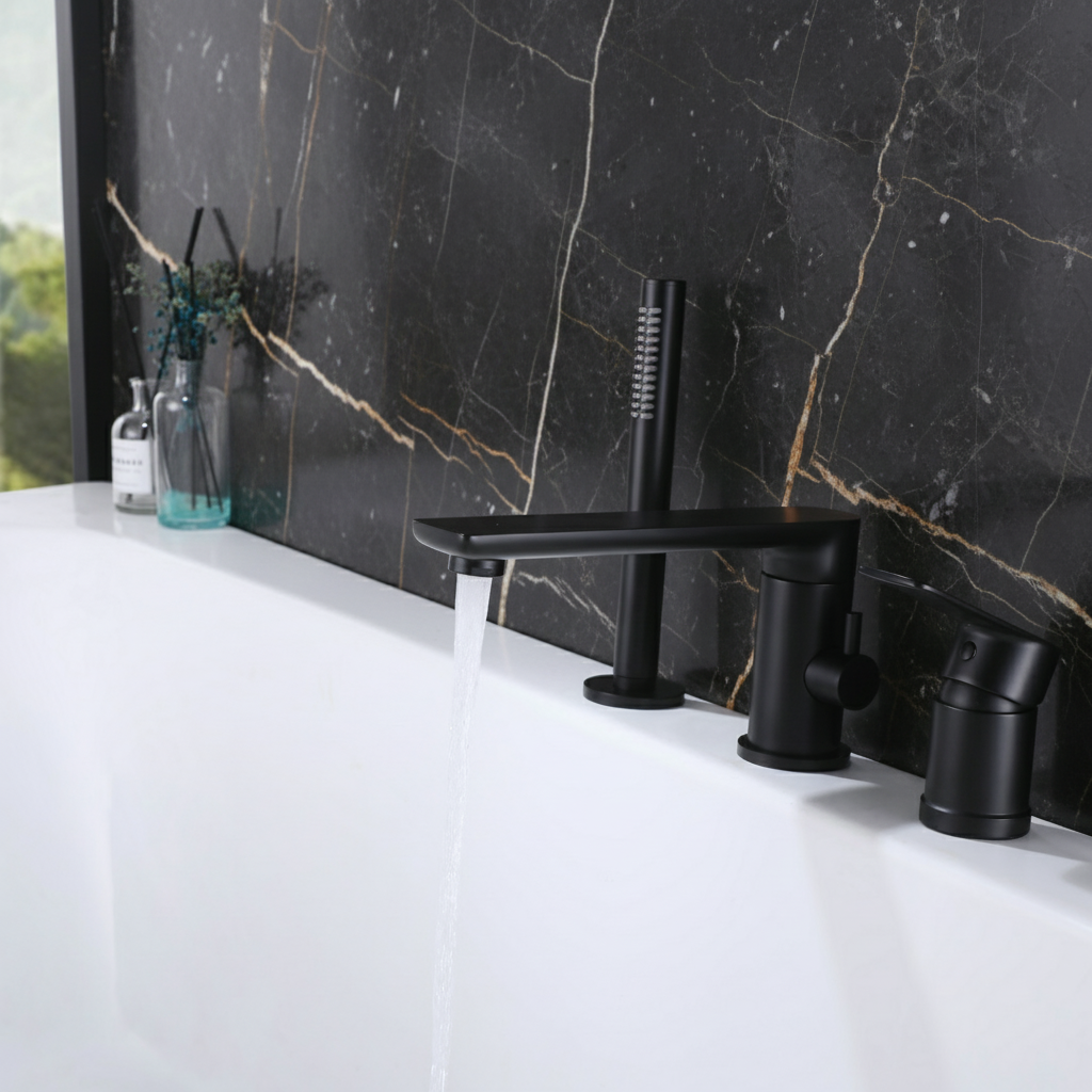 Opbouw badkraan Vero – Matte black - 21,6 × 24 × 19,5 cm