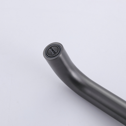 Inbouw wastafelkraan Angelica - Gunmetal grey - 23 × 20.5 × 10 cm