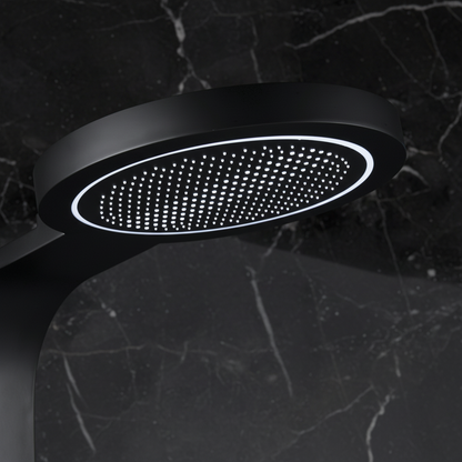 Douchepaneel Elena - LED - Digitaal display - Matte black - 145 × 18 × 65 cm