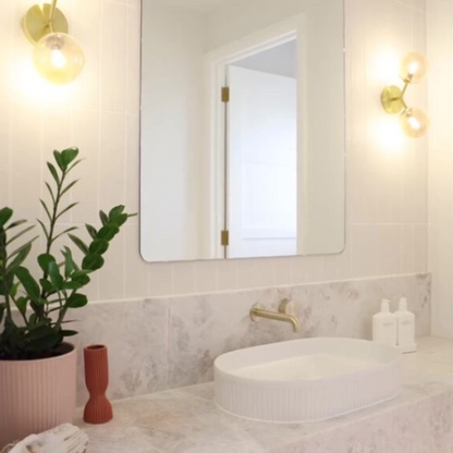 Inbouw wastafelkraan Valencia – Progressive - Brushed gold