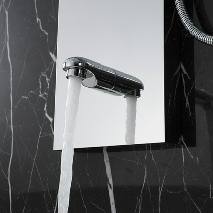 Douchepaneel Nana – Waterval – Massagejets – Chrome - 150 × 20 × 60 cm