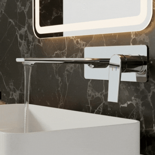 Inbouw wastafelkraan Diego  – Chrome - 22,5 × 11 × 20 cm