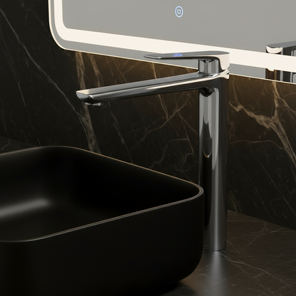 Hoge wastafelkraan Diego  – Chrome - 27,5 × 16,6 × 22,3 cm